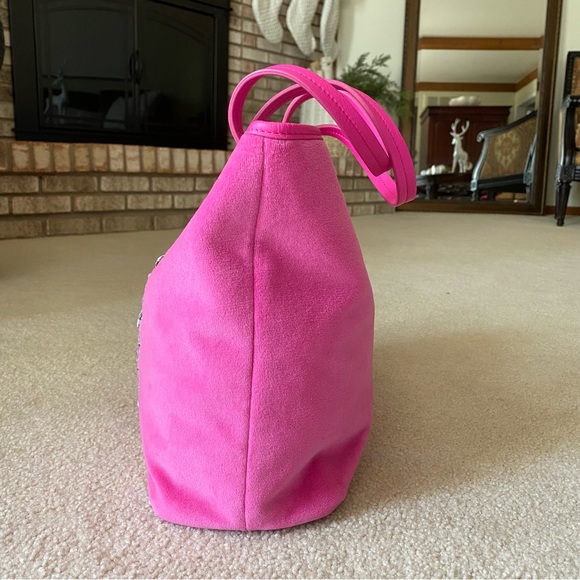Juicy Couture Hot Pink Velour Tote - Picture 7 of 16